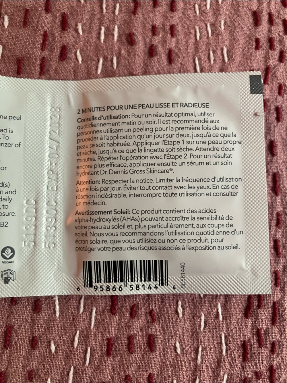 Dr Dennis gross alpha beta peel , new in box , 3 treatments , exp 04/28 - Picture 8 of 8